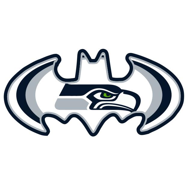 Seattle Seahawks Batman Logo iron on transfers